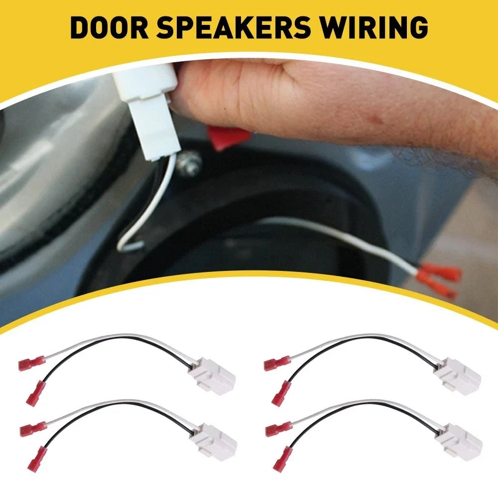 2X Car Door Speaker Harness Wire Connector Adapter for Jeep Dodge Chrysler