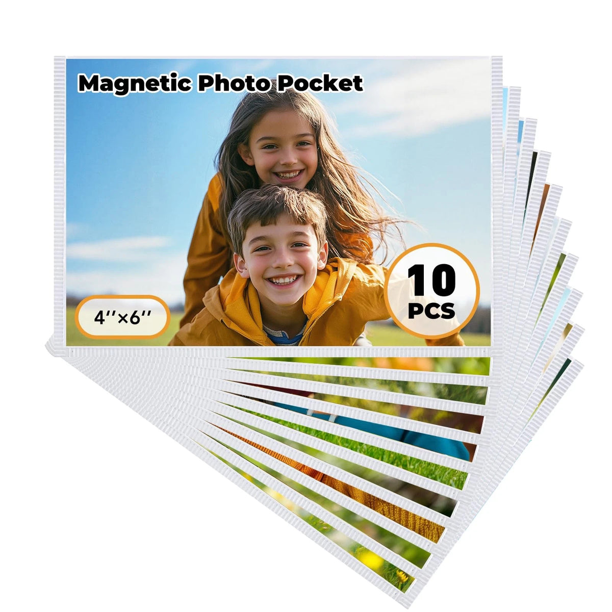 10X Magnetic Picture Frame for 4x6 Photos (White)