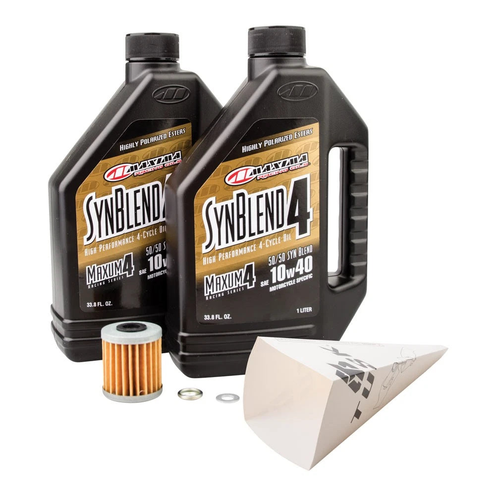 2X Tusk 4-Stroke Oil Change Kit for Maxima Synthetic Blend 10W-40 (2015–2023)