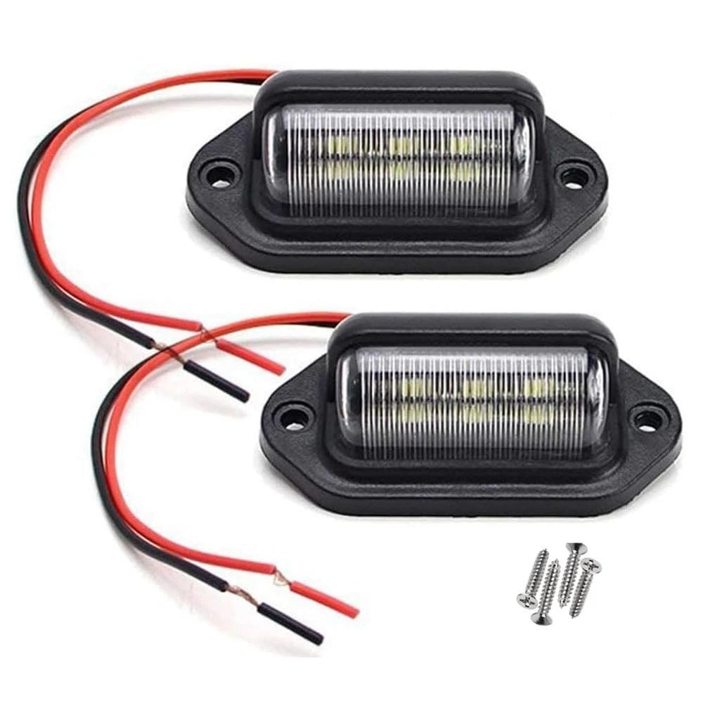 2X 6 SMD LED License Plate Lights for Truck SUV Trailer Van