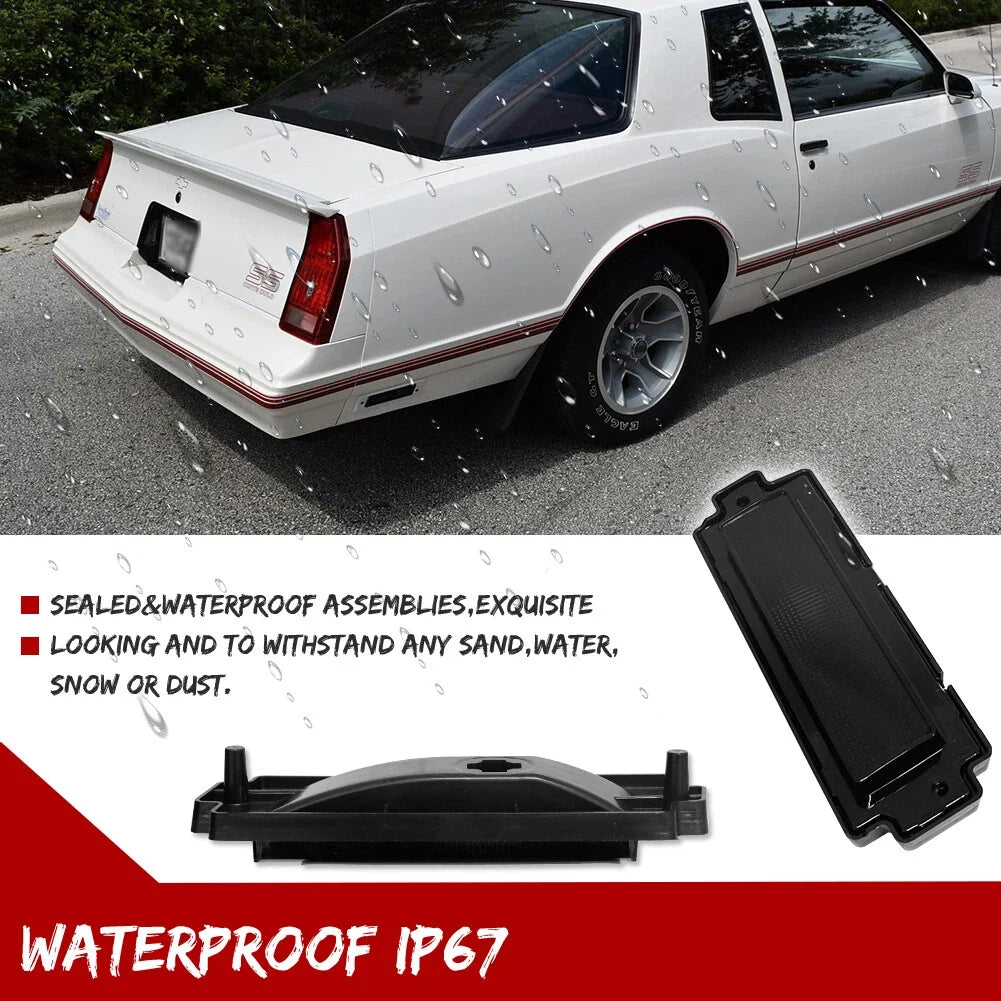 Smoked Lens Rear Bumper Side Marker Lights for Chevy Monte Carlo SS (1981–1988)