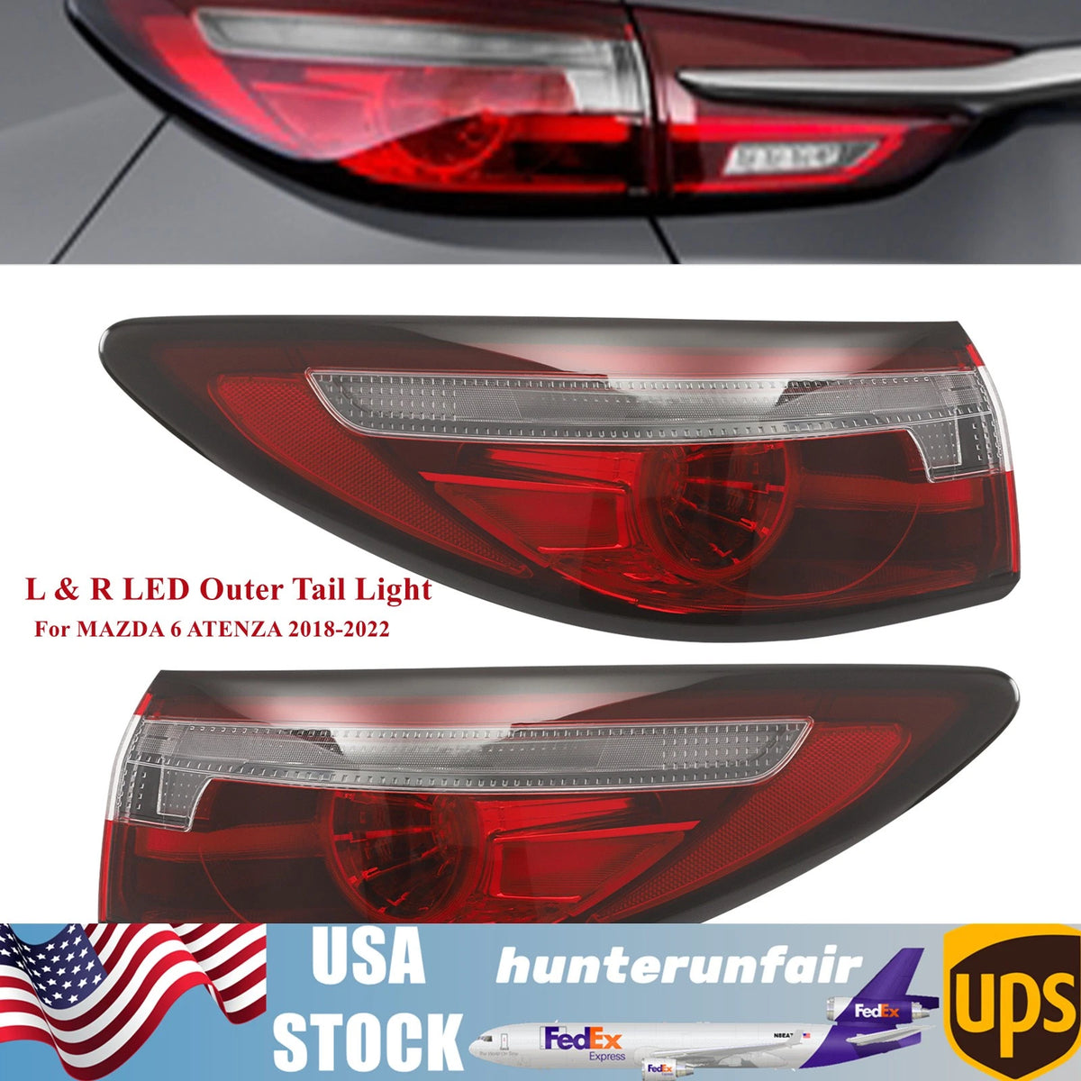 LED Outer Tail Light Set for Mazda 6 Atenza (2018–2022) MA2804127 MA2805127