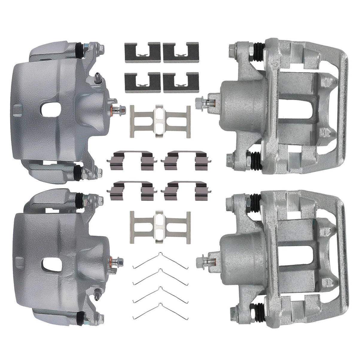 4X Brake Caliper Set Front Rear for Honda Element (2003–2011) 19B2589 19B2588 19B2662