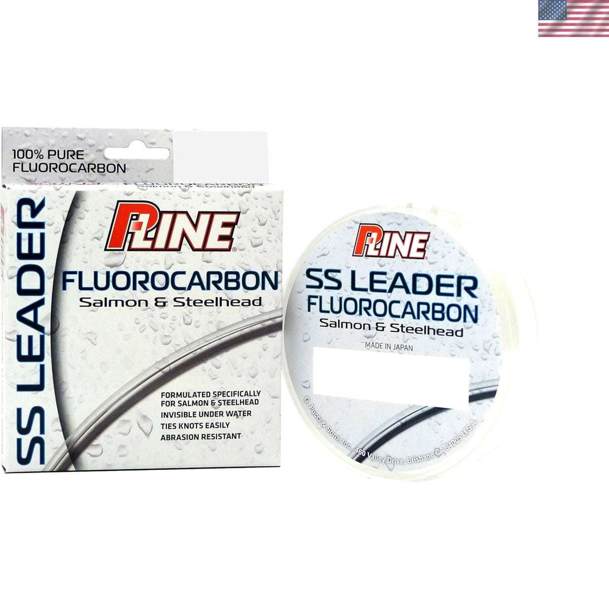 P-Line 100 Yds Clear Fluorocarbon Fishing Line 10 lb Leader