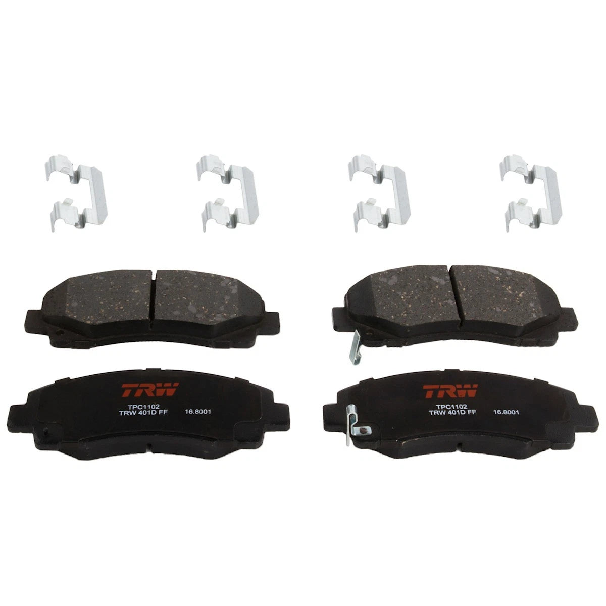 2X Brake Pad Set Front for Acura TL (2006–2014) - TXC1102, 45022SJCA00