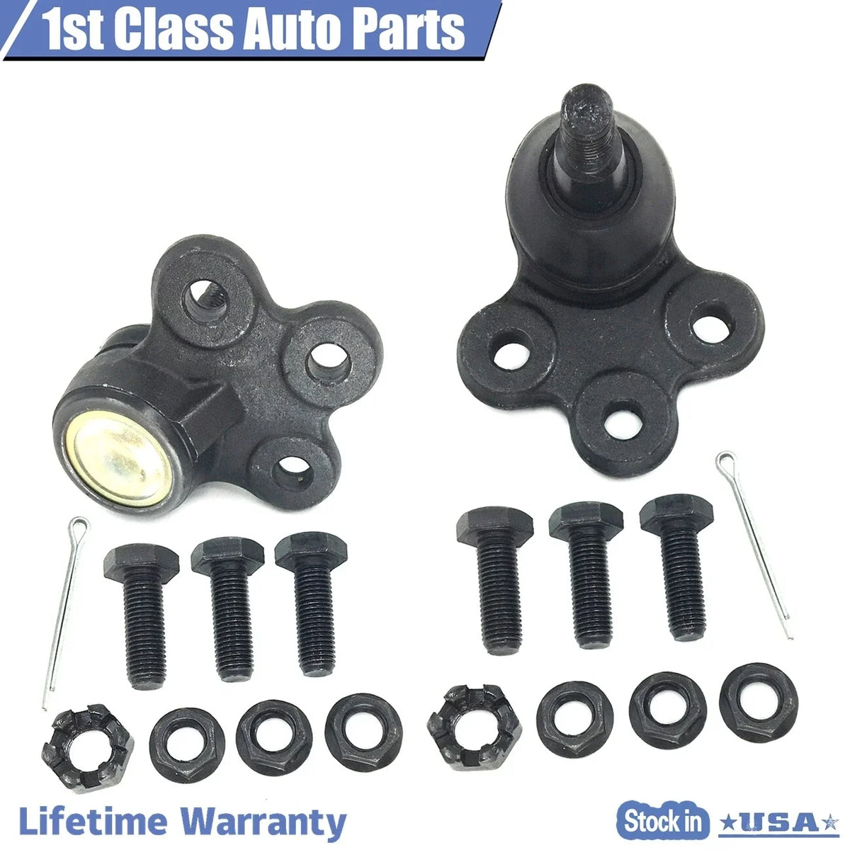 Set of 2 Front Suspension Lower Ball Joints for Pontiac Torrent/Saturn Vue/Chevy (1997–2015)