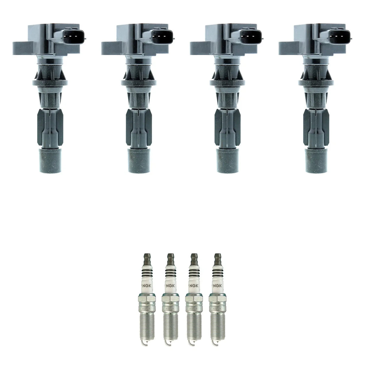 Set of 4 Ignition Coils & NGK Iridium Spark Plugs for Mazda CX-7 (2007–2012)