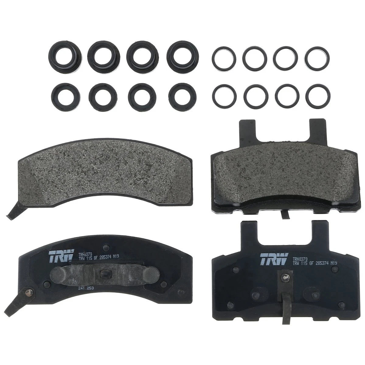2X TRH0370 Brake Pad Set Front for Chevy C2500 GMC (1989–1992)