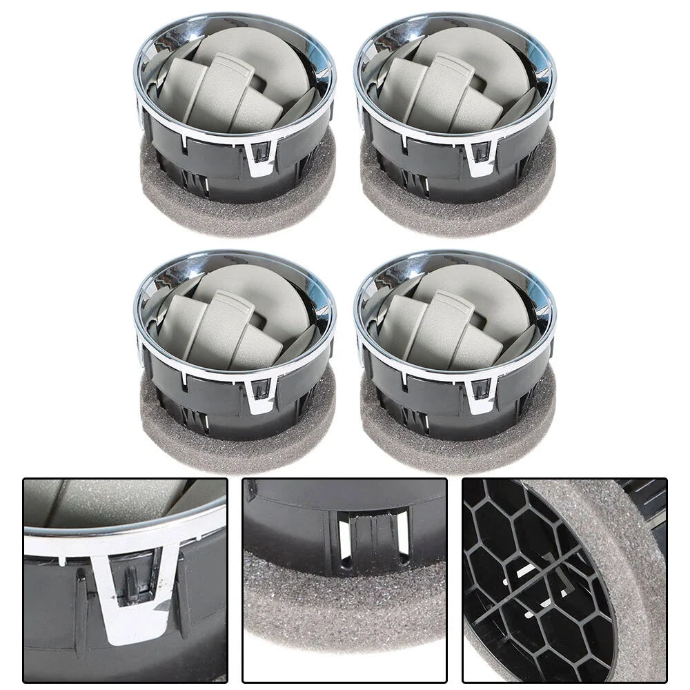 Chrome Dashboard AC Heater Air Vent Louvres for Ford F150 (2009–2014)