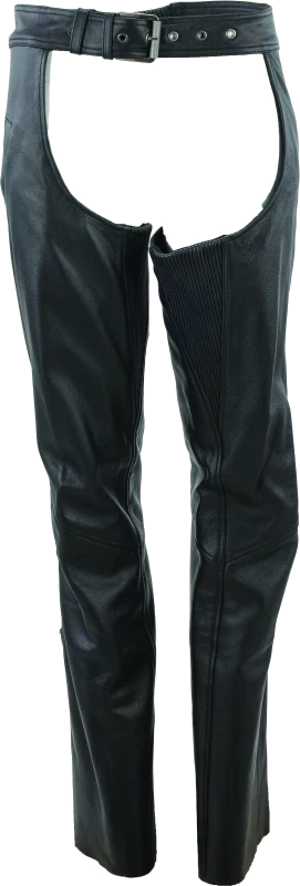 Leather Chaps for Kuryakyn River Road Women's Medium (Black)