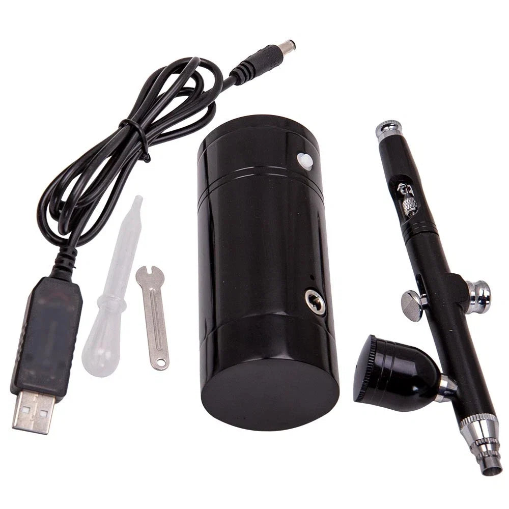 Airbrush Air Compressor Kit Set of 2 with 0.3mm Nozzle