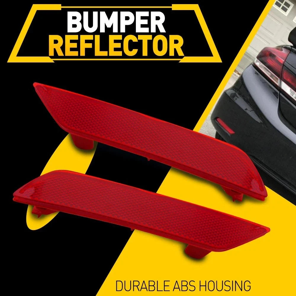 2X Left & Right Bumper Side Rear Marker Reflector for Honda Civic (2013–2015)