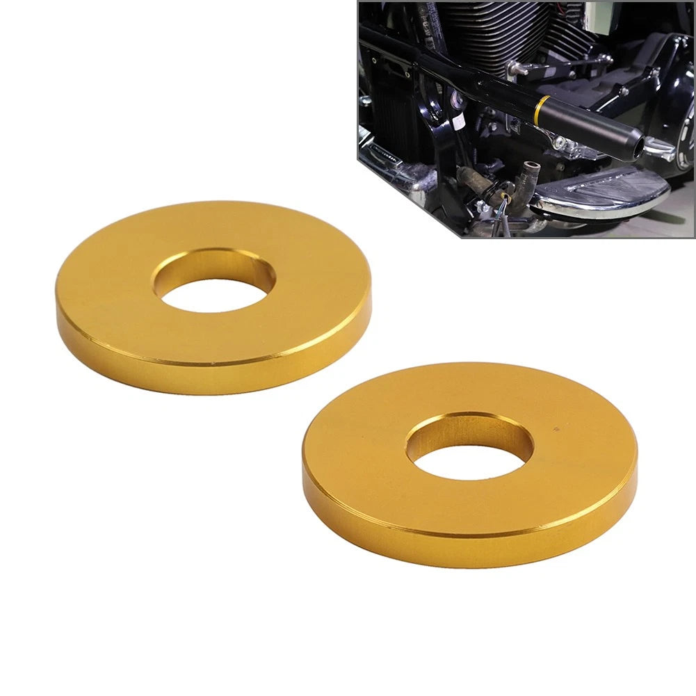 2X Engine Saddlebag Crash Bar Decorative Spacer for Harley Softail Road King
