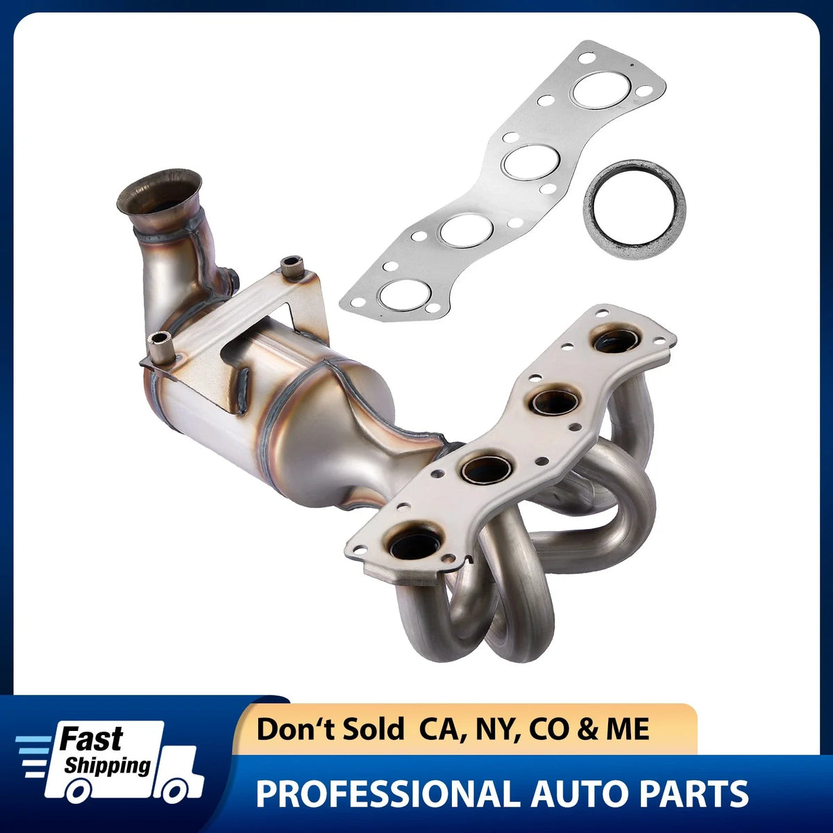Front Catalytic Converter for Mini Cooper 2007–2015 1.6L Naturally Aspirated