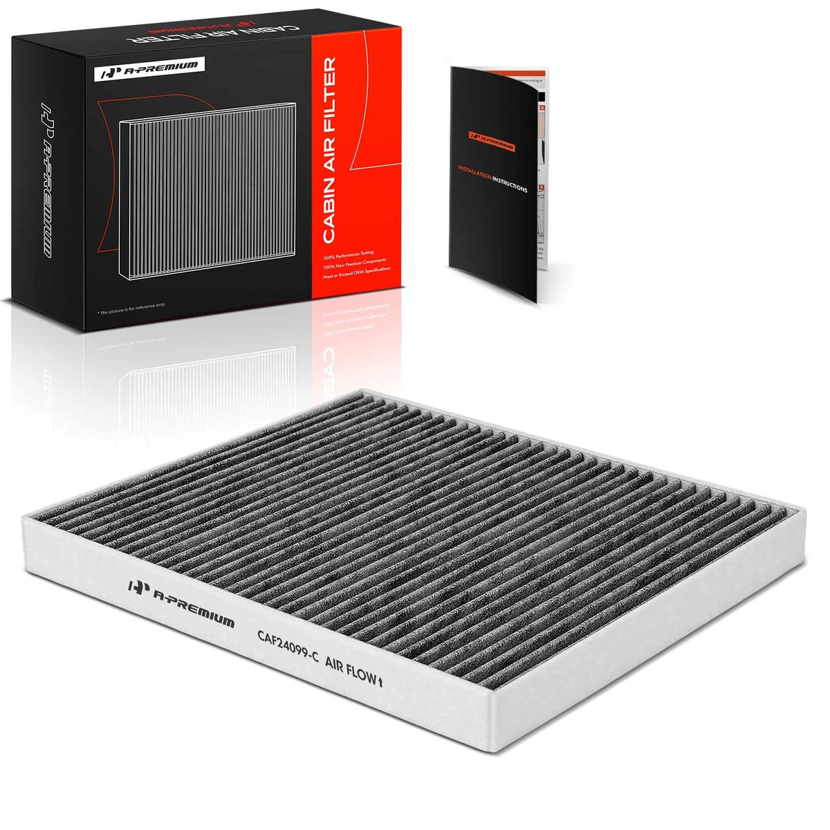 Activated Carbon Cabin Air Filter for Chevrolet Silverado (CAF1812C, CF1046)