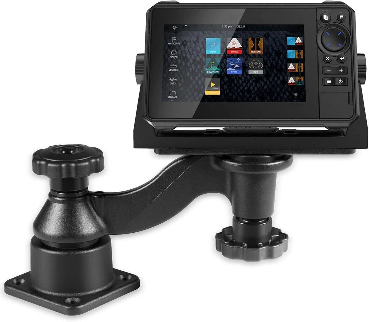 Fish Finder Mount for Garmin Fishfinders & Chartplotters (6-inch Swing Arm)
