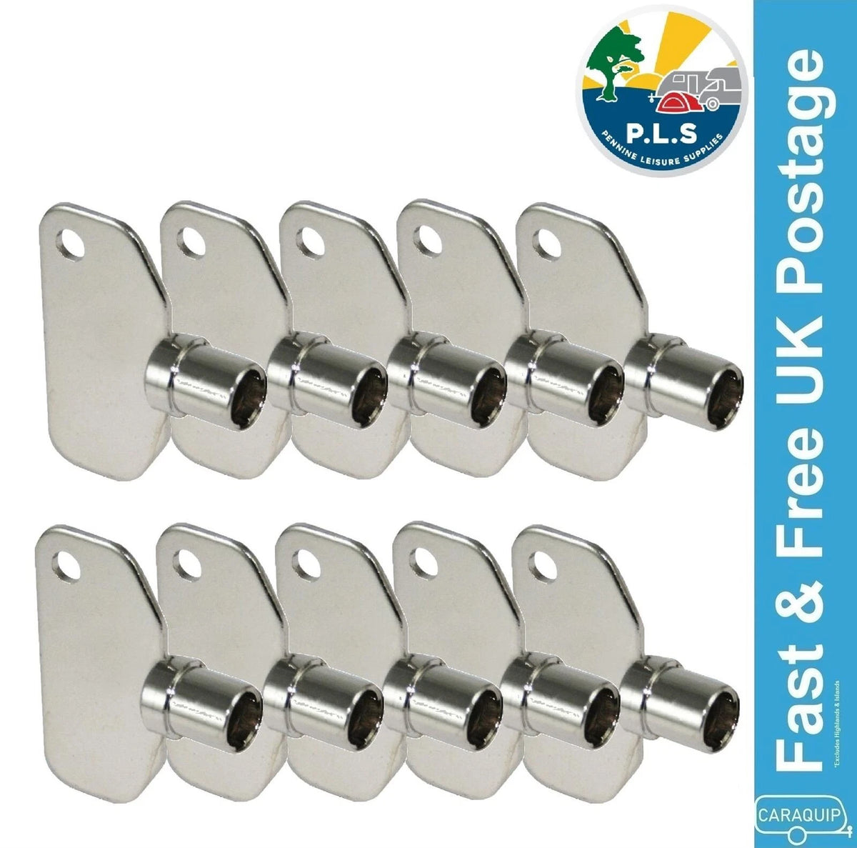 10 x Gas Locker Box Compartment Key for Motorhome PO364