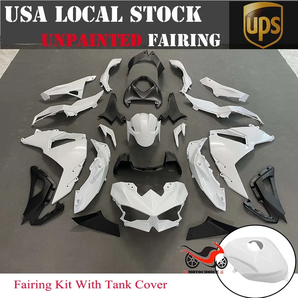 Fairing Kit for Kawasaki Ninja 500 (2024–2025) - Unpainted ABS Injection