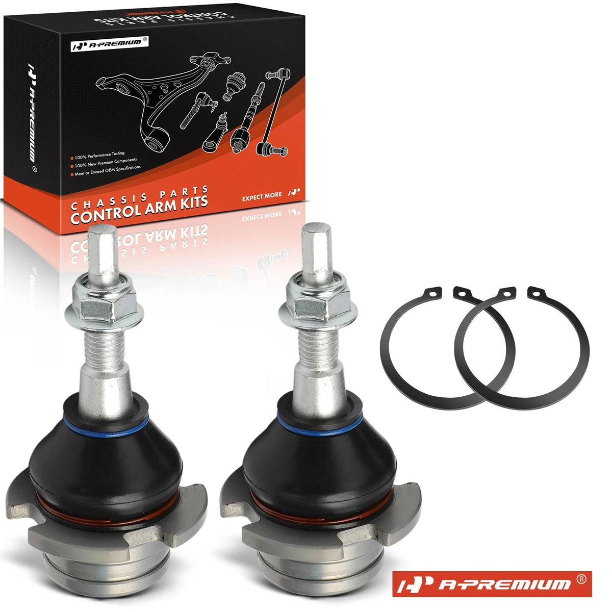 2X Front Upper Ball Joint for Ford Ranger (2019–2023) KB3Z3050A, TXMS40549, MS40549