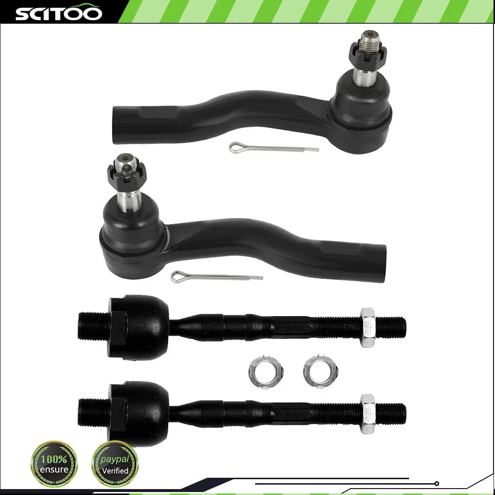Set of 4 Front Tie Rod End Links for Mercury Milan (2010–2011)