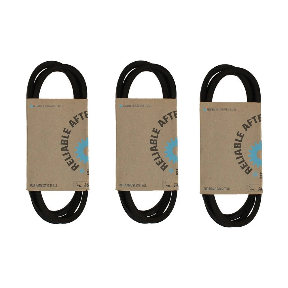 Set of 3 Fractional V-Belts for Cub Cadet Riding Mower (42" Deck)