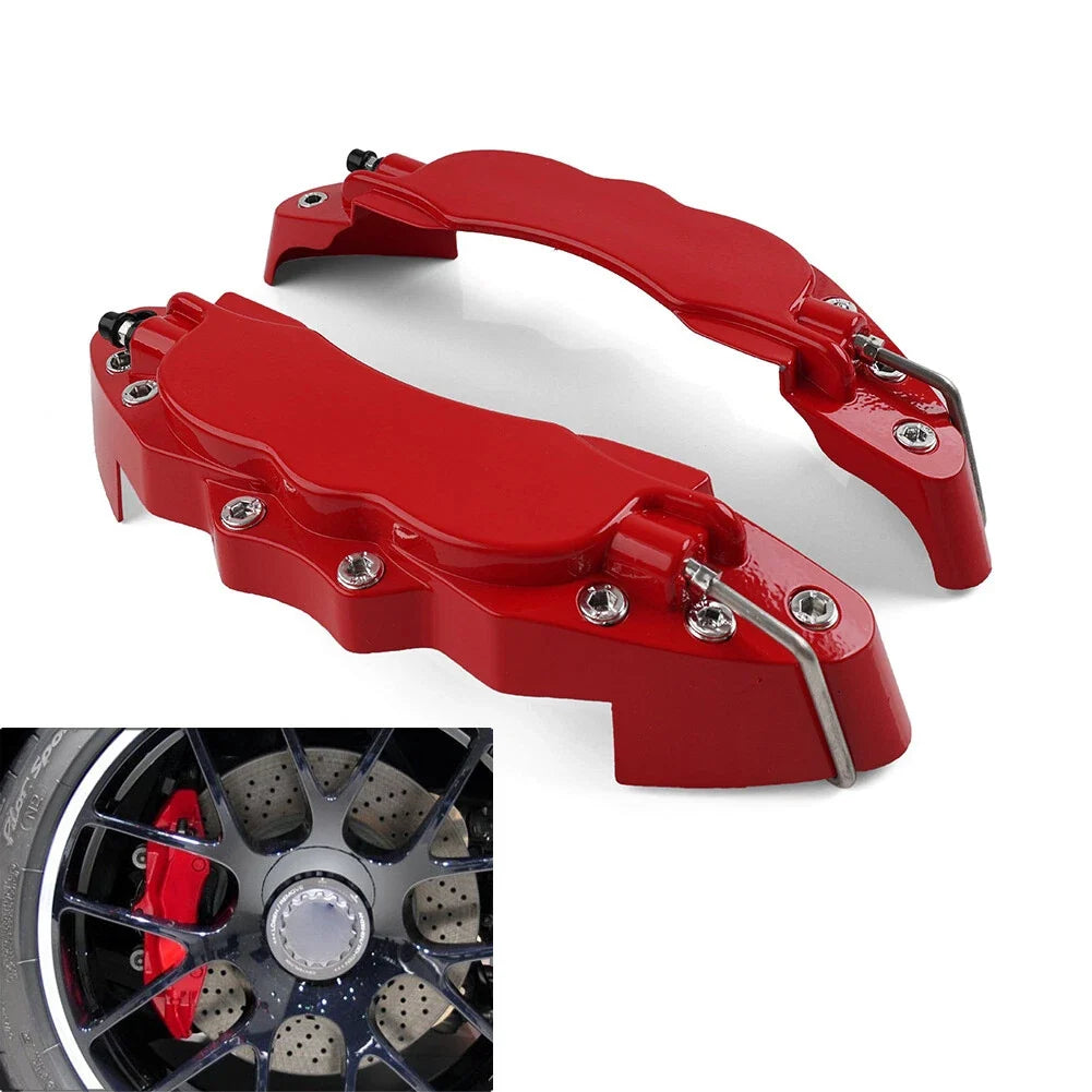 Set of 2 Universal Metal Style Brake Caliper Covers