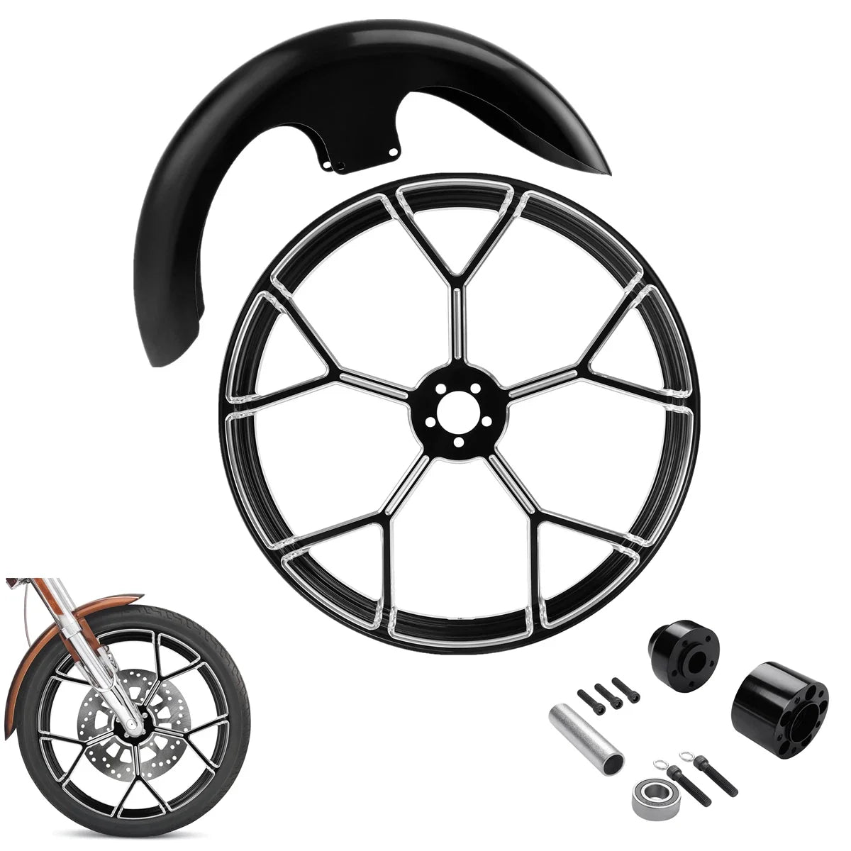 Front Fender Wheel Rim for Harley Touring Glide (2008–Present)