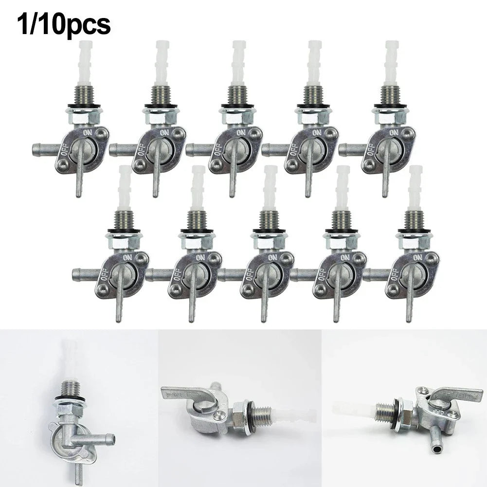 M10 x 1.25 Fuel Valve Petcock Switch for Generator (Secure, Leak Proof)