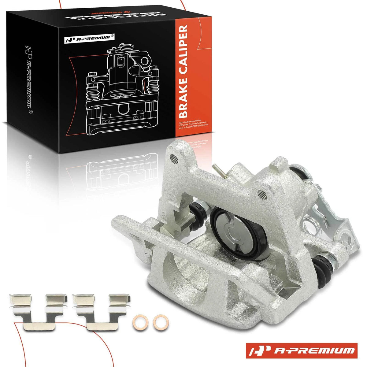 A-Premium Rear Brake Caliper Set for Audi A4 A4 Quattro (2005–2009) 19-B3414, 19B3414