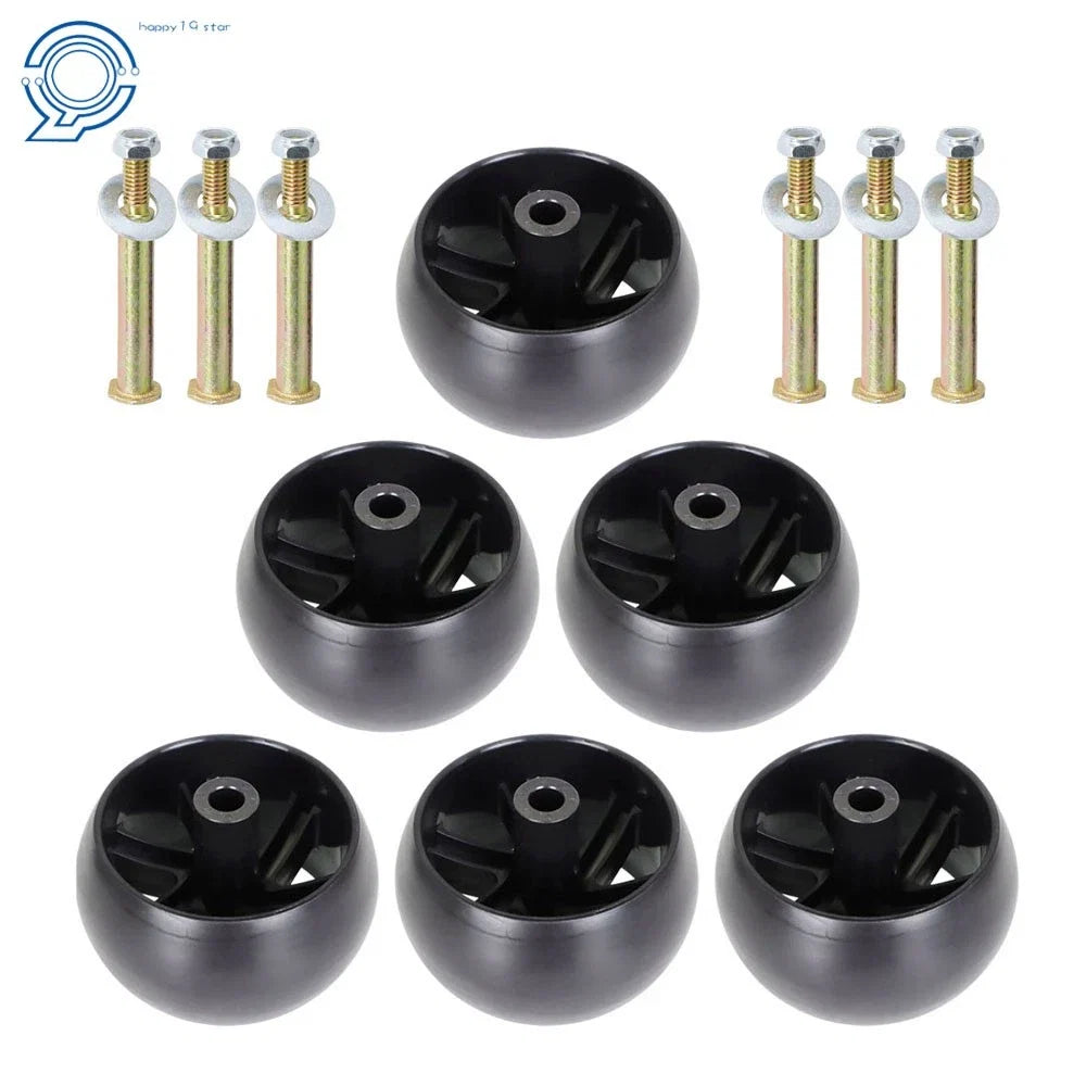 6 Pack Deck Wheels and Hardware Kit for Husqvarna (532174873, 917276120, 532133957)