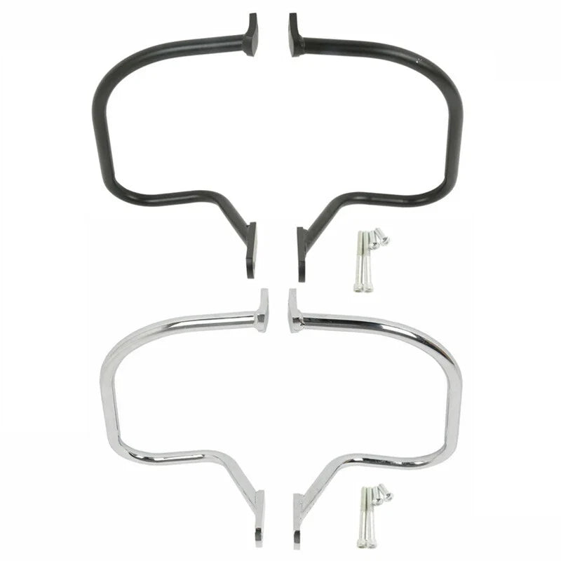 Saddlebag Guard Bar for Harley Heritage Springer (1997–1999) Black/Chrome
