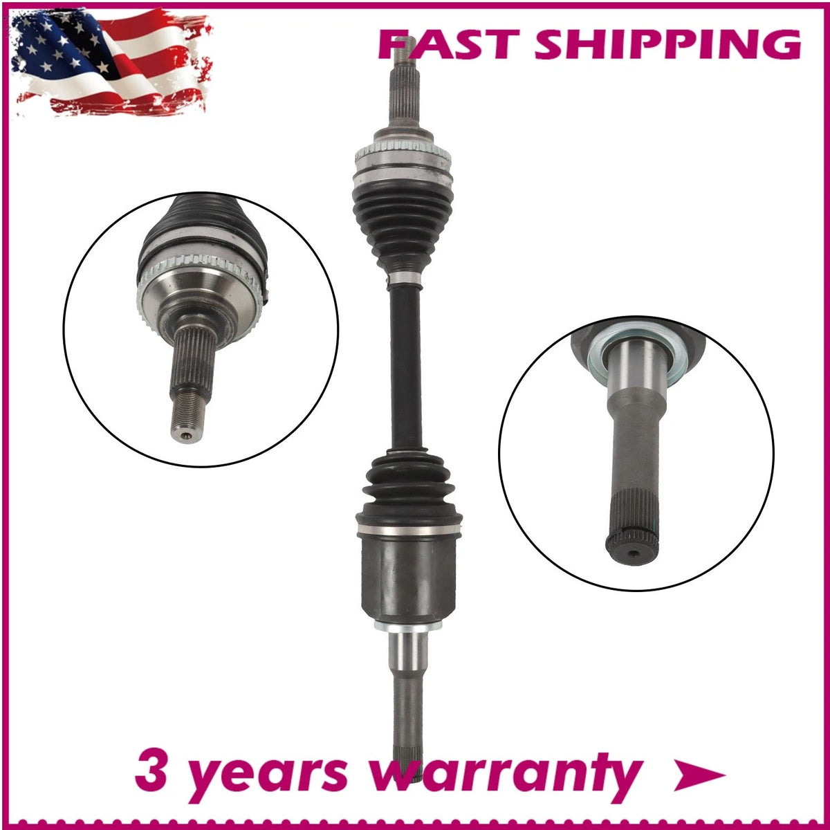 Front Driver Side CV Axle Shaft for Ford Escape Mariner (2009–2012) 66-2249