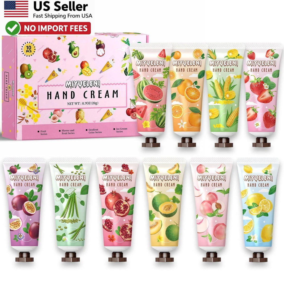 10 Pack Hand Cream Gift Set for Women (Travel Size)
