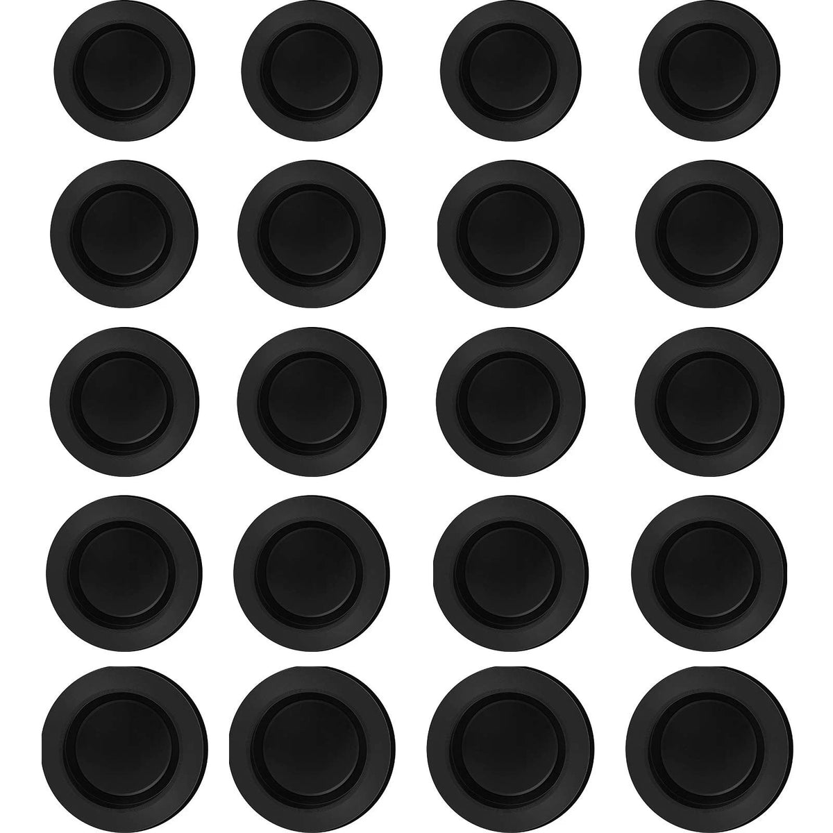 20X Piggy Bank Stopper Replacement Plugs - Black
