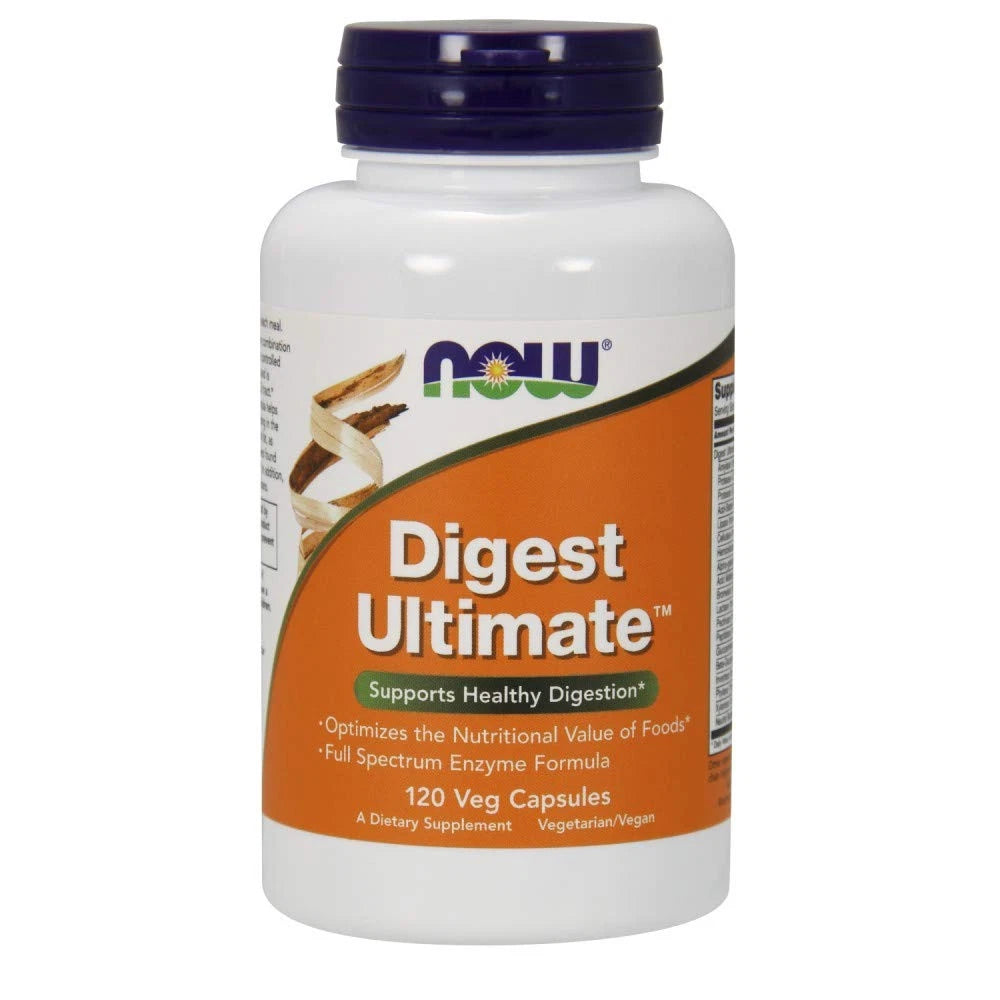 Digest Ultimate Vegetable Capsules for NOW Foods (120 Count)