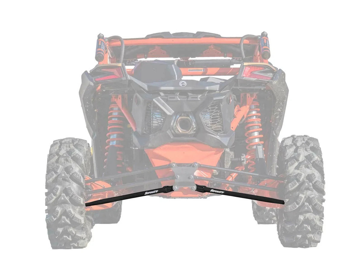 SuperATV Tubed Rear Lower Radius Arms for Can-Am Maverick X3 (2017–2023) - Black