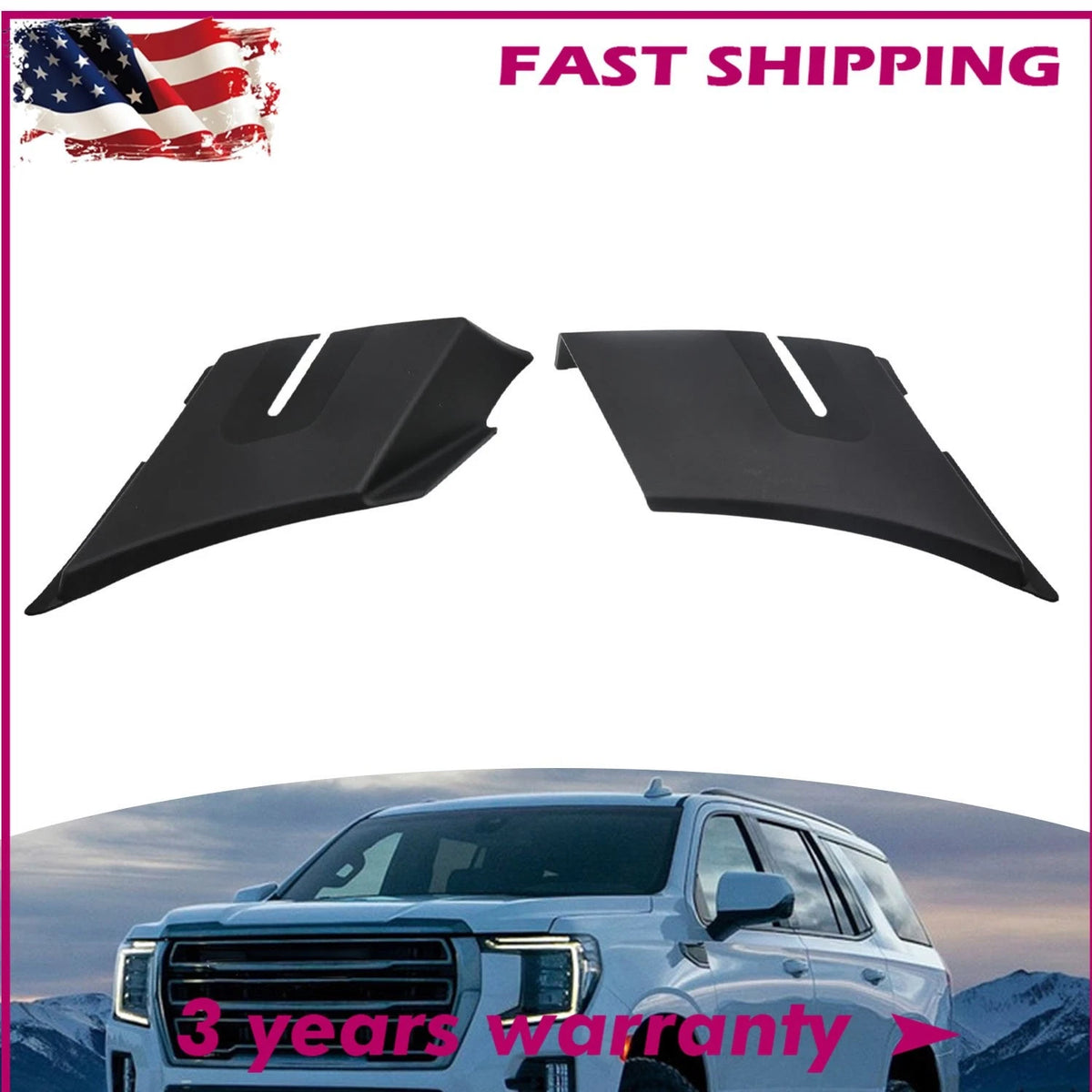Windshield Wiper Cowl End Air Inlet Panel for Chevy Avalanche GMC Yukon (2007–2014) 25820729, 25820730