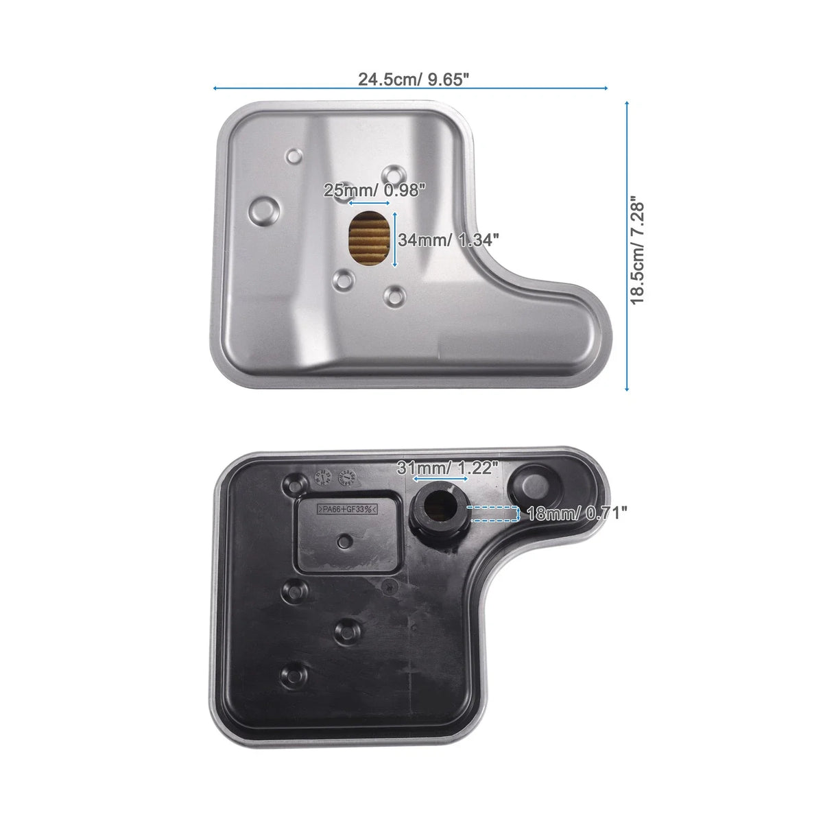 Transmission Fluid Filter Oil Pan for Ford (No. 9L8Z7A098B, 9L8P7G186CD)
