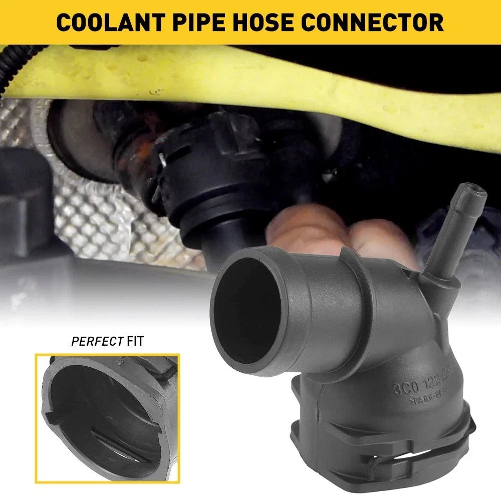 Radiator Upper Coolant Hose T-Connector for VW Beetle, Passat, Jetta, Golf, CC (2006–2019)