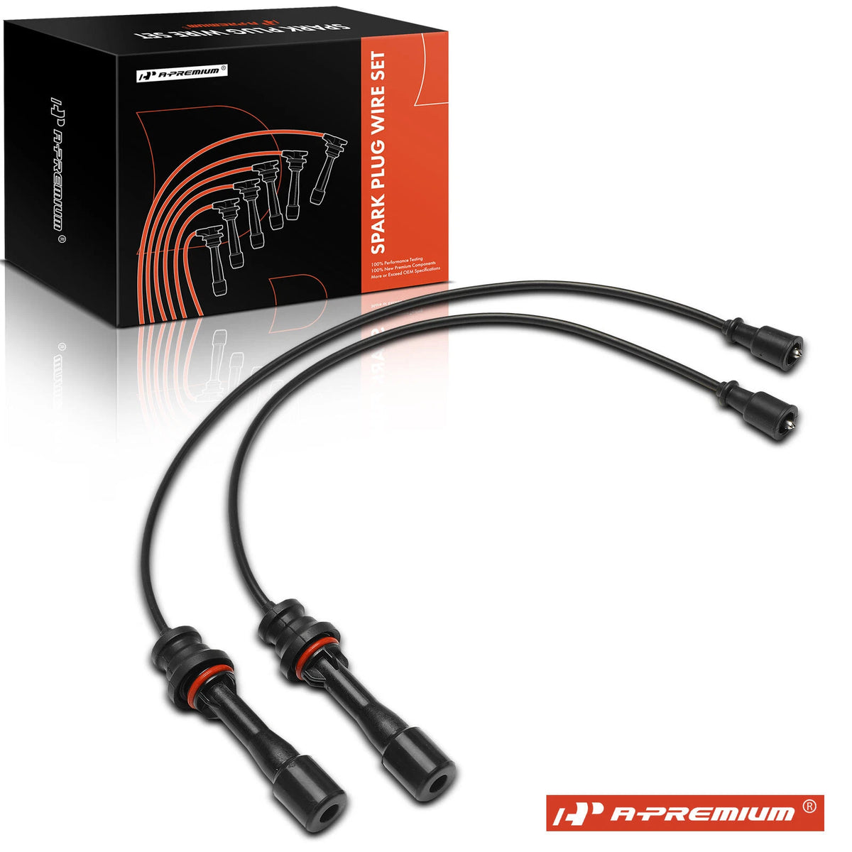 2X Spark Plug Wire Set for Mazda Protege (1999–2001) ZL0118160A
