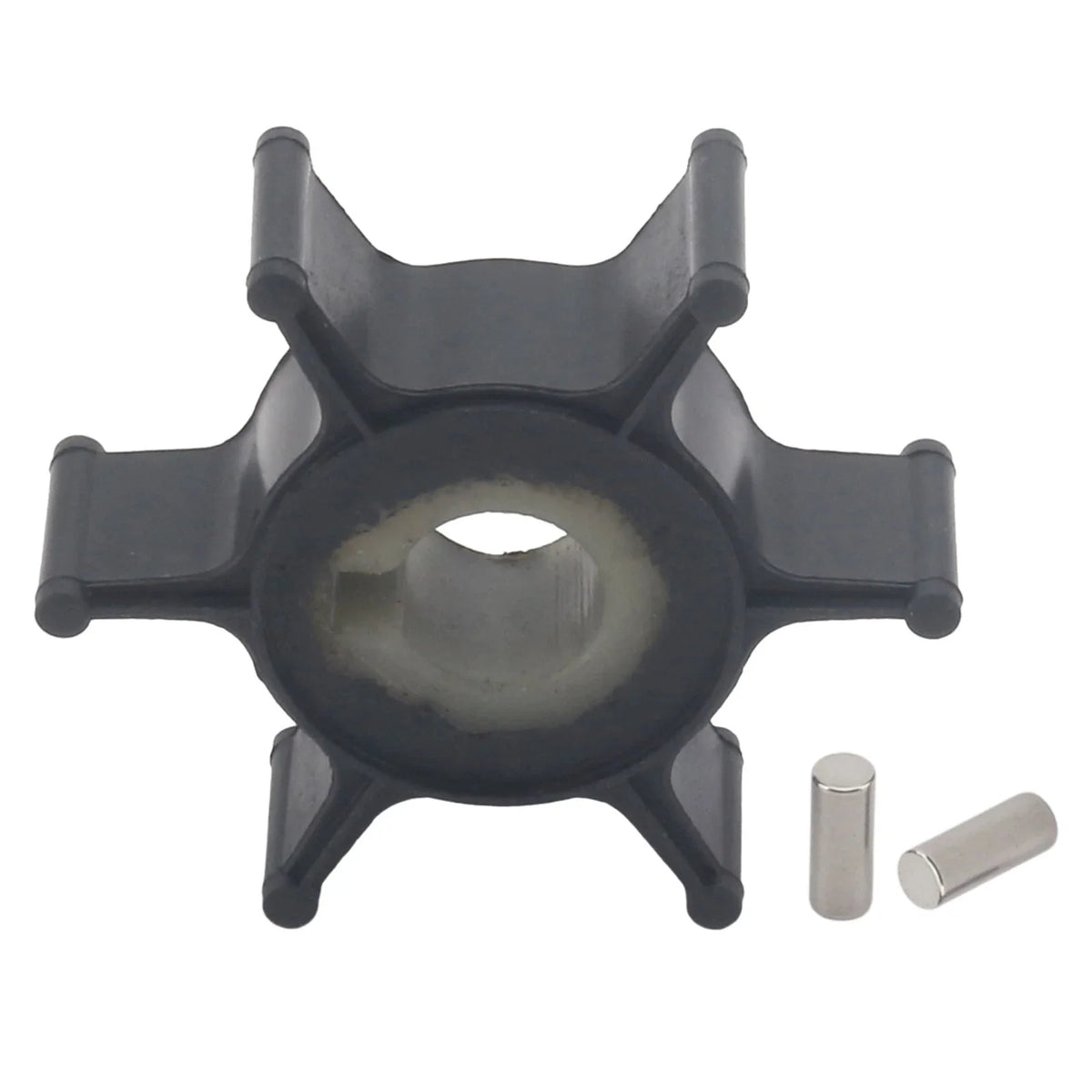 Water Pump Impeller & Pin for Mercury Marine 2 HP 2 Stroke Outboard (1990–1995) 47-80395M
