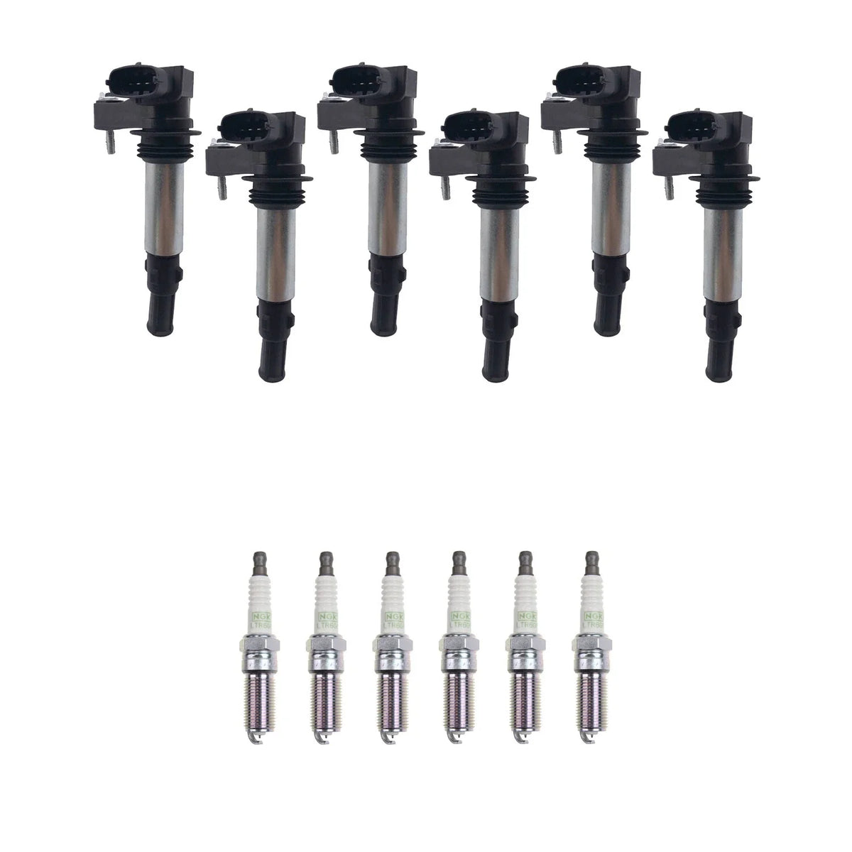 Set of 6 Ignition Coils & NGK Platinum Spark Plugs for CTS Enclave (2008–2017)