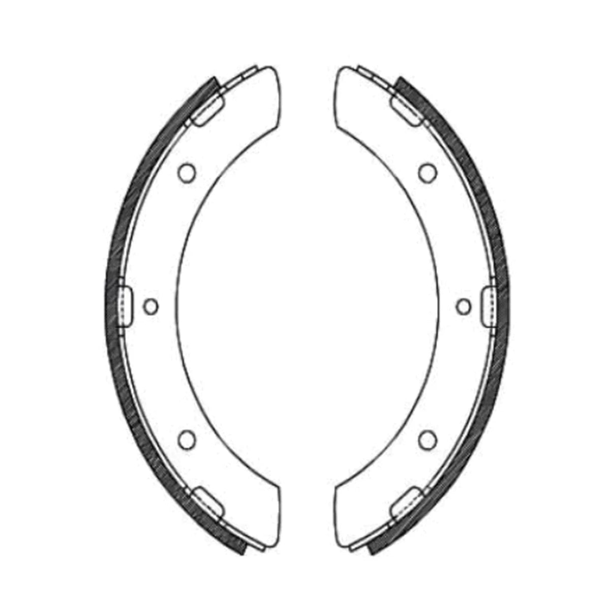 Brake Shoes Lining for Mitsubishi Fuso Canter/Rosa (1976-1994)