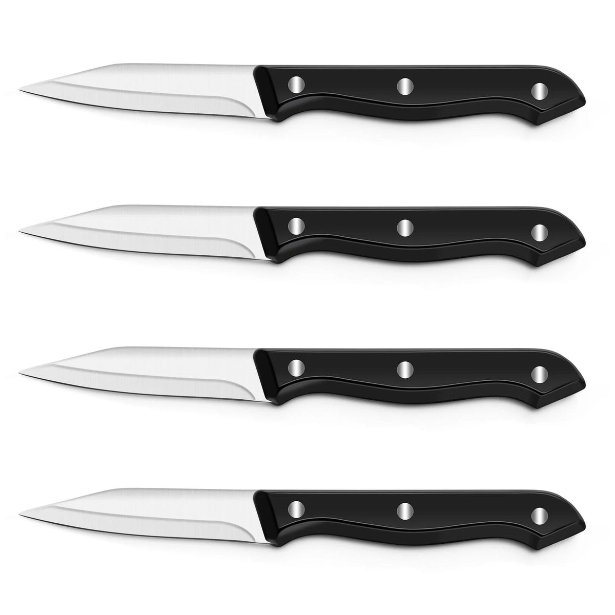 4-Piece Paring Knife Set 3.5 Inch Triple Rivet
