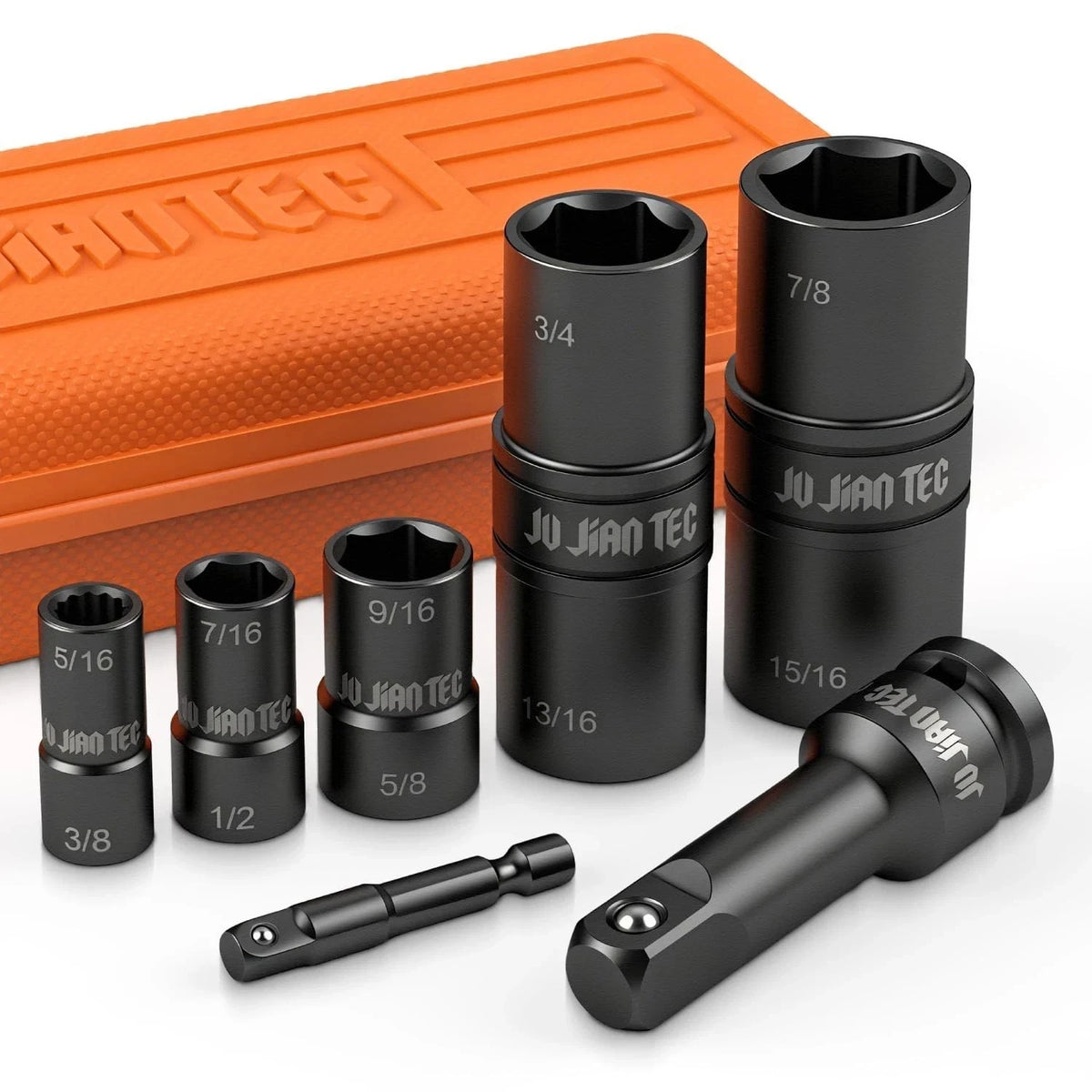 Set of 5 Lug Nut Impact Sockets for Automotive Use
