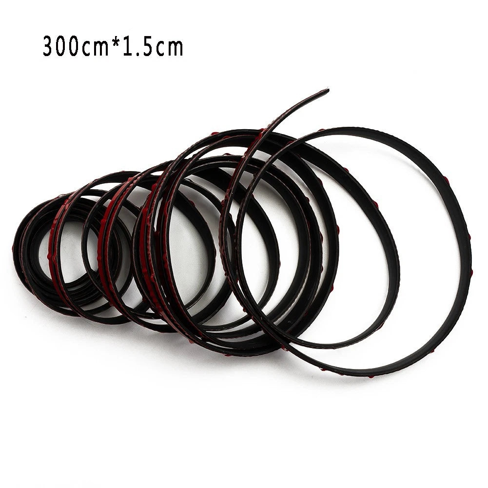 Rubber Seal Strip for Sunroof Front Windshield (3M x 1.5cm)