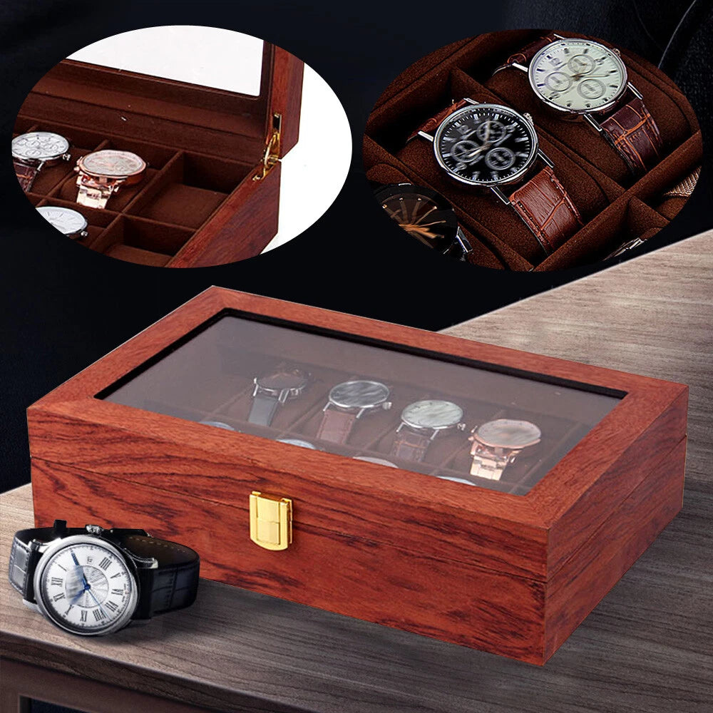 12 Grid Watch Display Box for Jewelry Organizer (Shop Display)