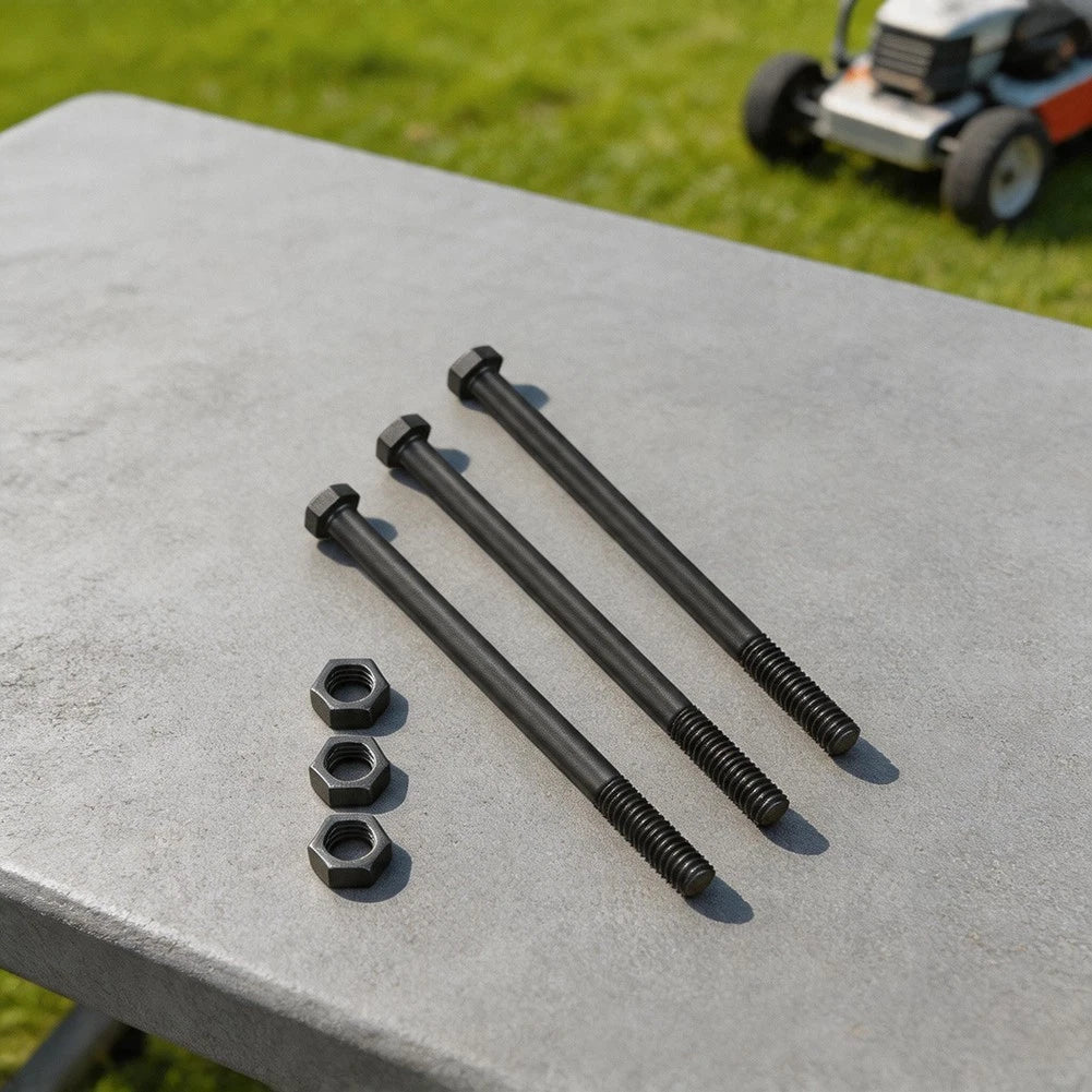 3-Piece Spindle Bolt Nut Kit for Midsize Mowers (STG18KH, SVRII36A)