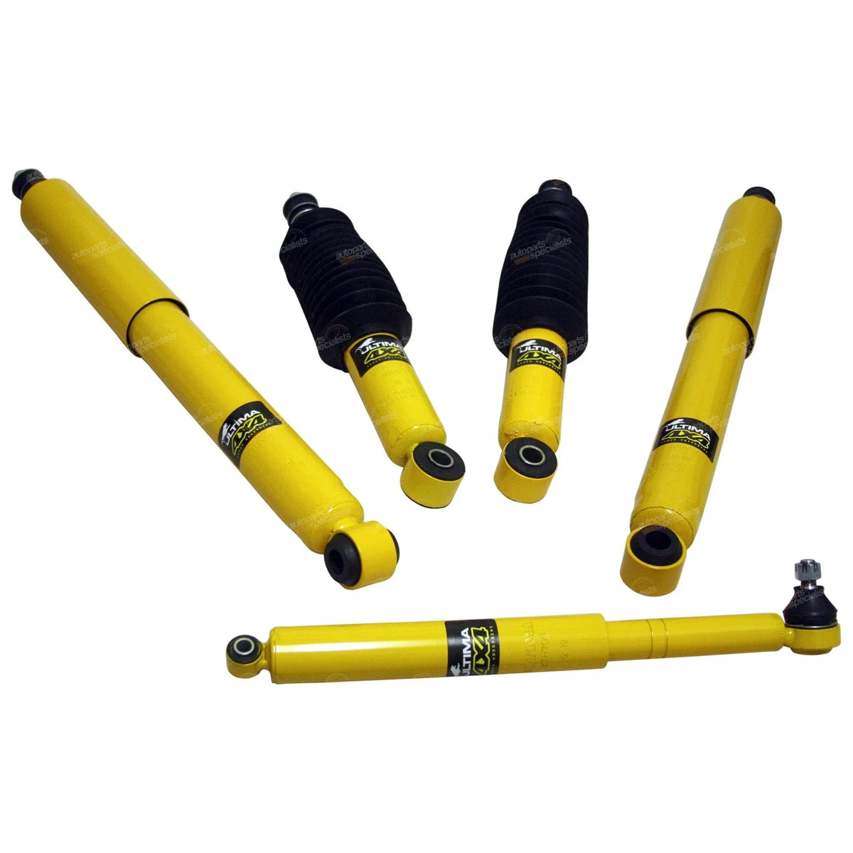 Front & Rear Shock Absorbers + Steering Damper for Hilux Surf YN63 LN61