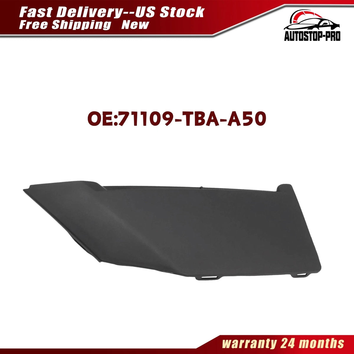 LH Front Radar Sensor Cover for Honda Civic (2019–2020) 71109-TBA-A50